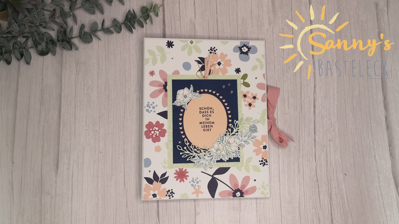 Leporello Fotoalbum mit Produkten von Stampin Up
