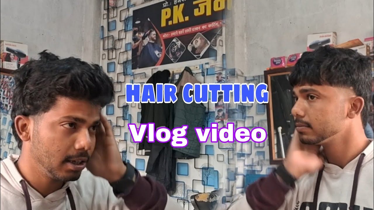NEW HAIR CUTTING ✂️ VLOG VIDEO 🥰#youtube #newhairstyle 