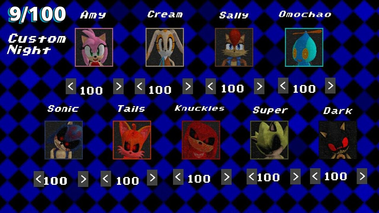 9/100 INSANE MODE! | FIVE NIGHTS AT SONIC'S 2: REIMAGINED | CUSTOM NIGHT | FNAF FAN GAME |