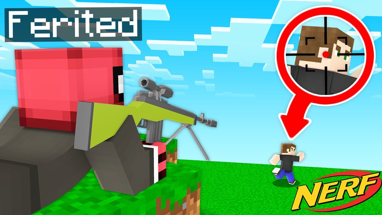 FERİTED vs TARIK NERF DÜNYASINA IŞINLANDI - Minecraft