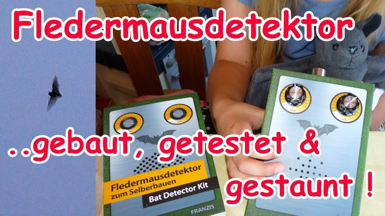 Fledermaus Rufe hörbar! Detektor Bausatz für Ultraschall. Bat Detector Kit, Bats Echo-Sound, DIY