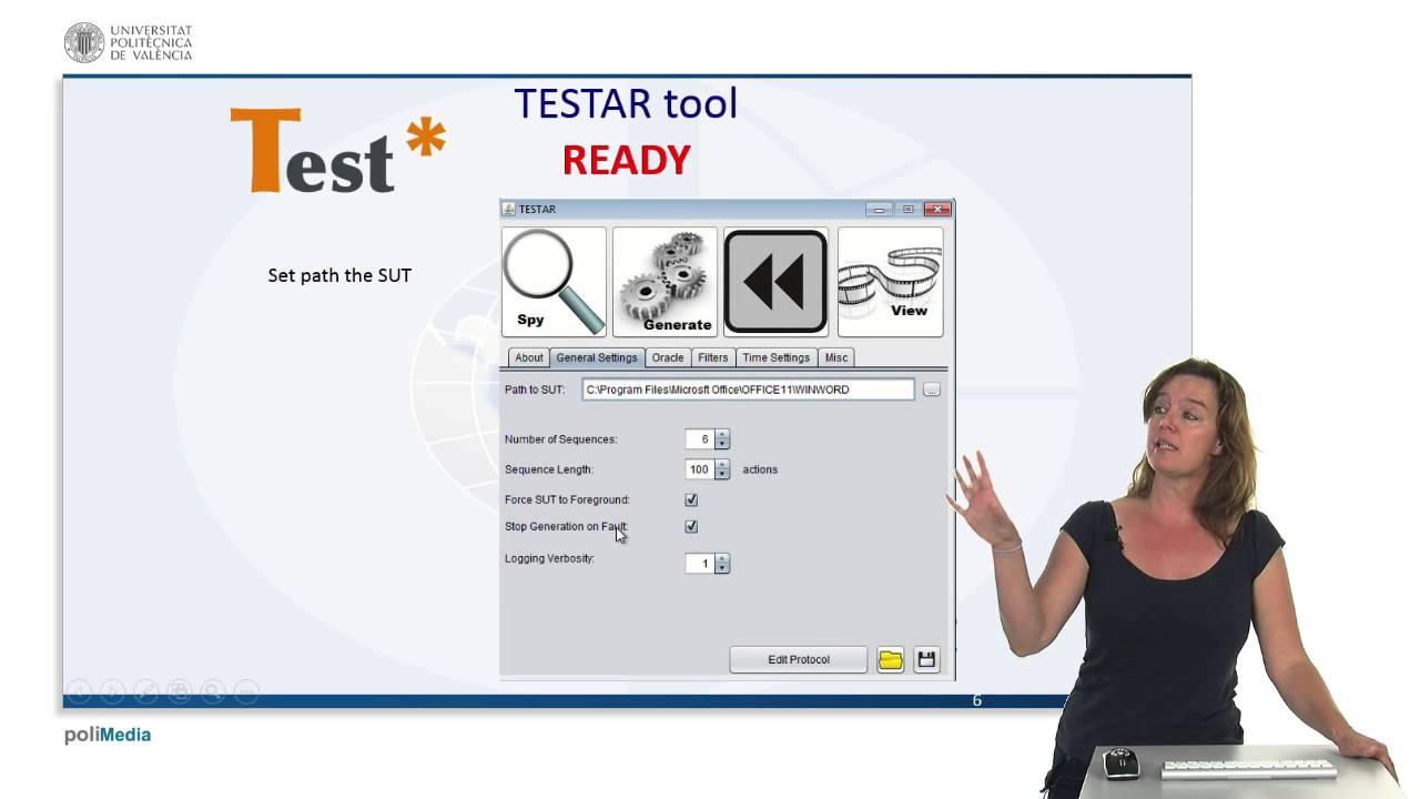 Testar. Automatyzacja test&oacute;w na poziomie interfejsu użytkownika | | UPV