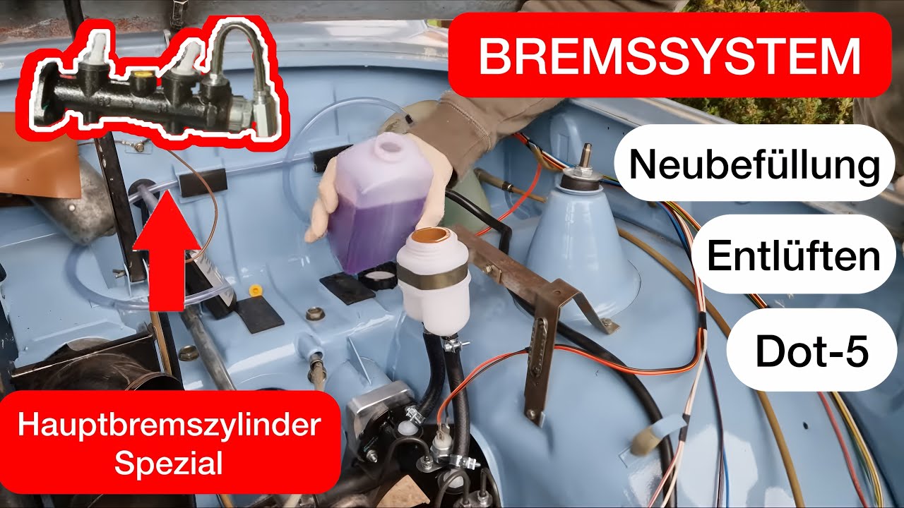 Trabant BREMSSYSTEM | DOT-5 | ENTLÜFTEN | BEFÜLLEN | ANSCHLIEßEN    //  TrabiRestauration #27