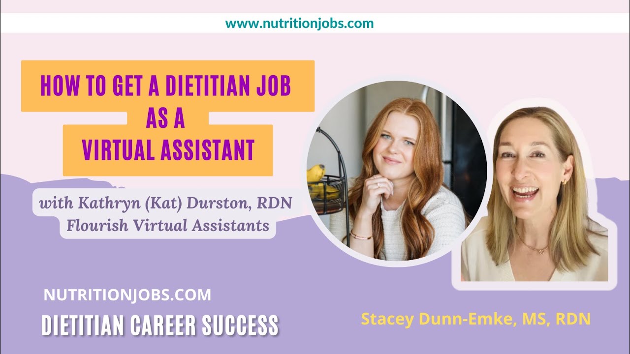 How To Get a Dietitian Job as a Virtual Assistant
