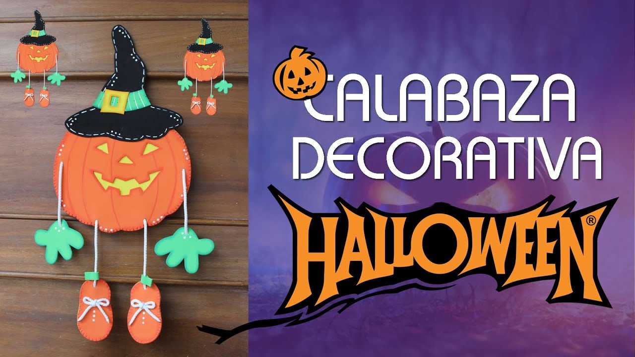 Calabaza Decorativa Halloween 🎃 samimanualidades
