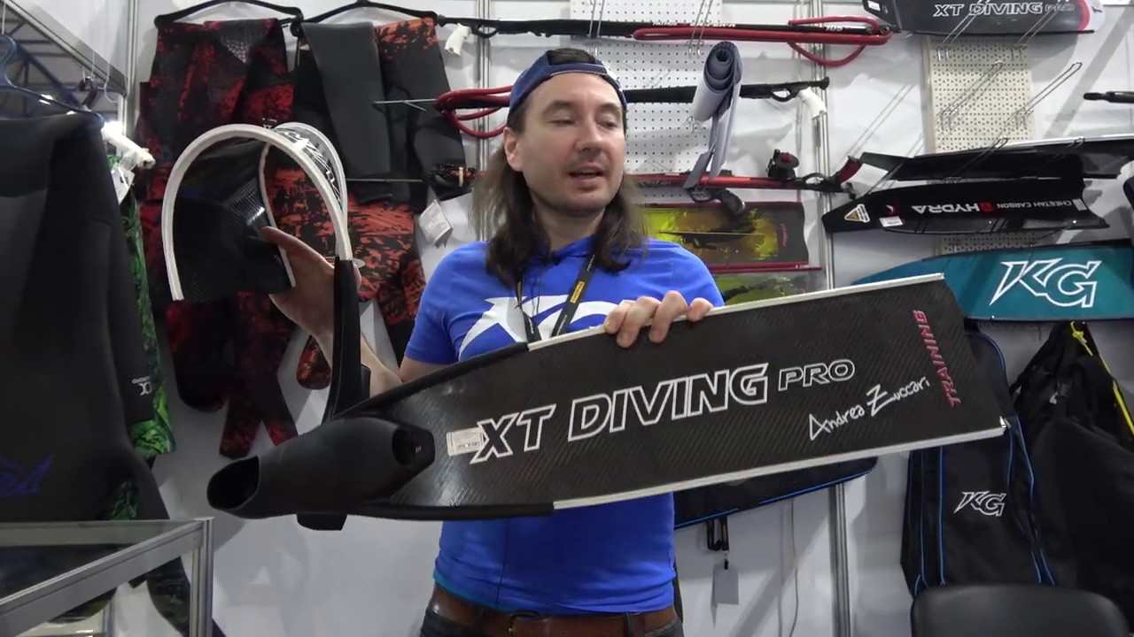 Бюджетные карбоновые короткие ласты XT diving pro Andrea Zuccari Training Fins