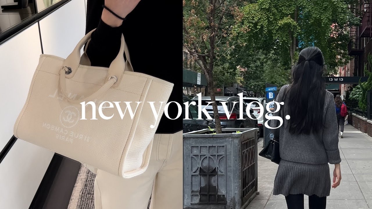 NY Vlog. 샤넬 도빌백 스몰리뷰 & 올해의 찐템들, 뉴욕 반려견 카페, 뉴욕 파머스마켓, 일본에서 온 라멘 맛집 투어🍜, 재팬 푸드 페스티벌