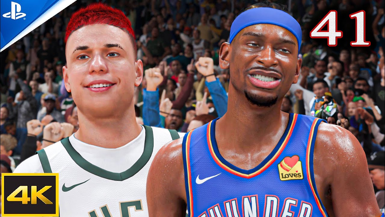 # 41 🤩 MP (78 очков) против SGA (83 очка) ЭПИЧЕСКАЯ ДУЭЛЬ 🏀 NBA 2K26 Моя карьера 🎮 PS5 4K