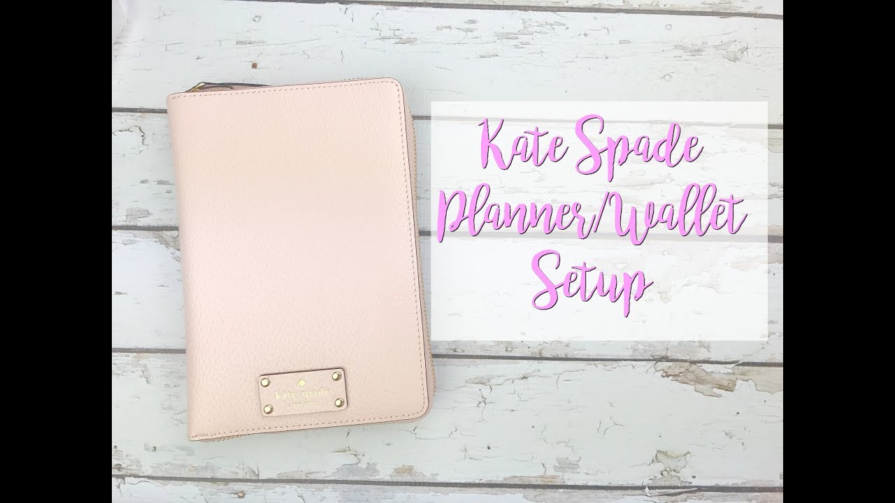 Kate Spade Wallet/Planner Setup