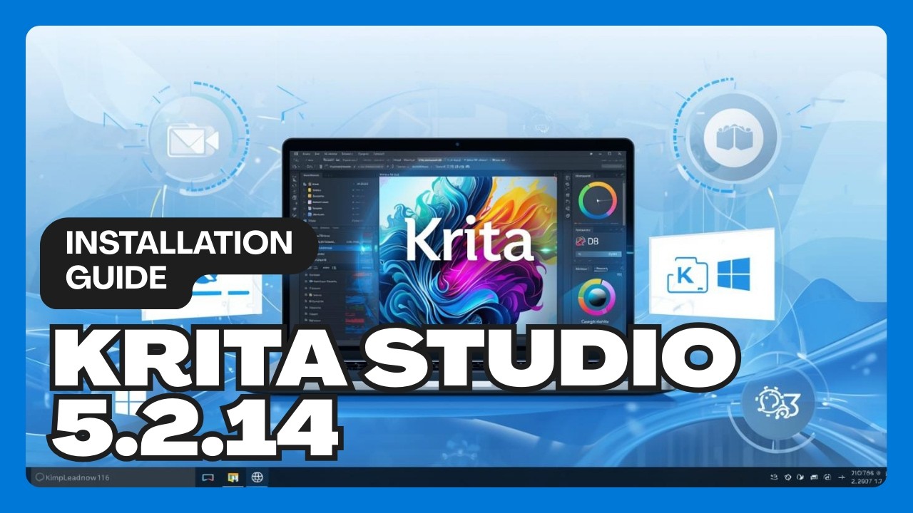 How to install Krita Studio 5.2.14 on Windows 11 | Easy Installation Guide | Photoshop Alternative