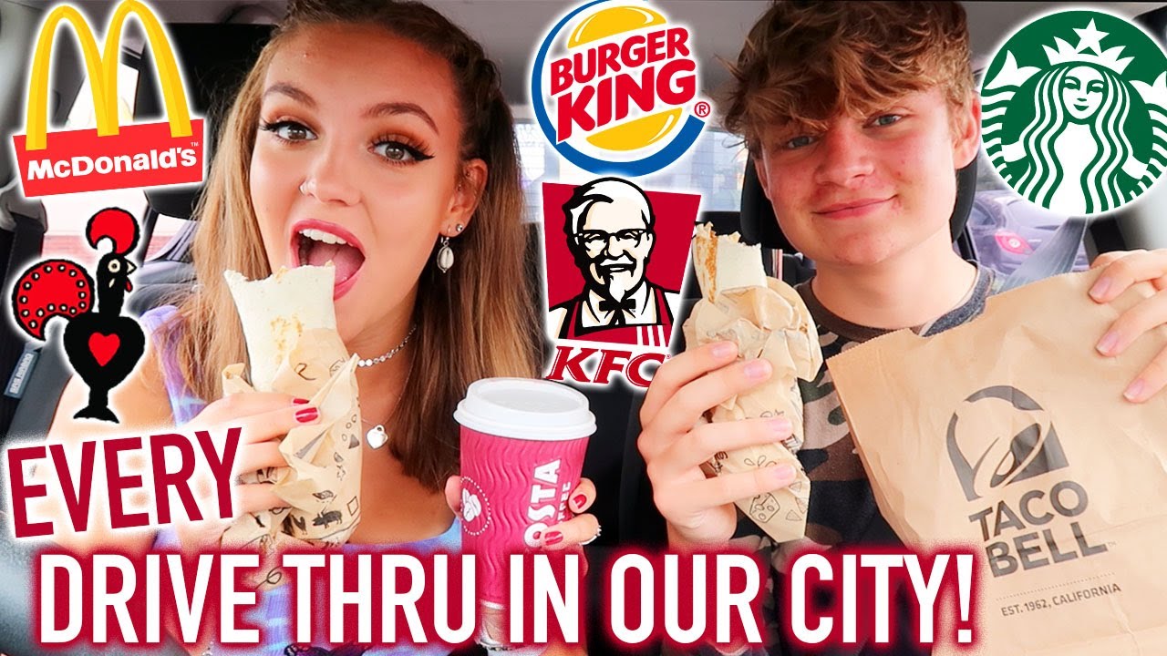 WE ATE IN EVERY DRIVE THRU IN OUR CITY *idk why I thought this was a good idea*
