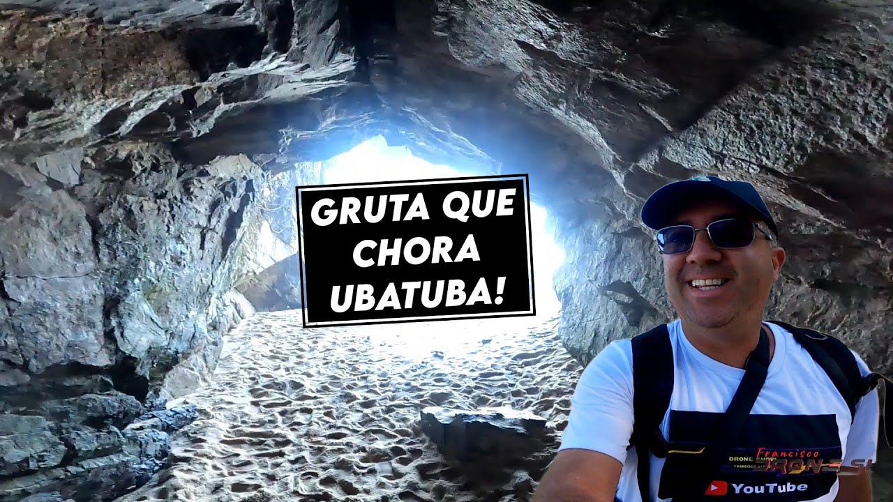 GRUTA QUE CHORA  UBATUBA - O PERIGO FOI GRANDE NESSE DIA!