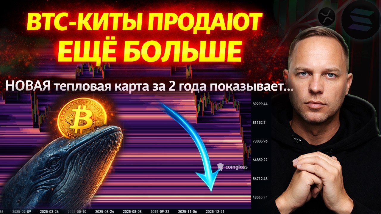 Bitcoin: новая 2-летняя heatmap ликвидаций показывает, почему киты продолжают продавать!