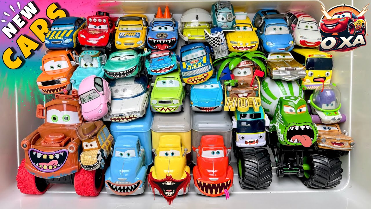 Disney Pixar Cars Unboxing Review | Lightning McQueen, Tow Mater, Chick Hicks, Sally Carrera, Cruz