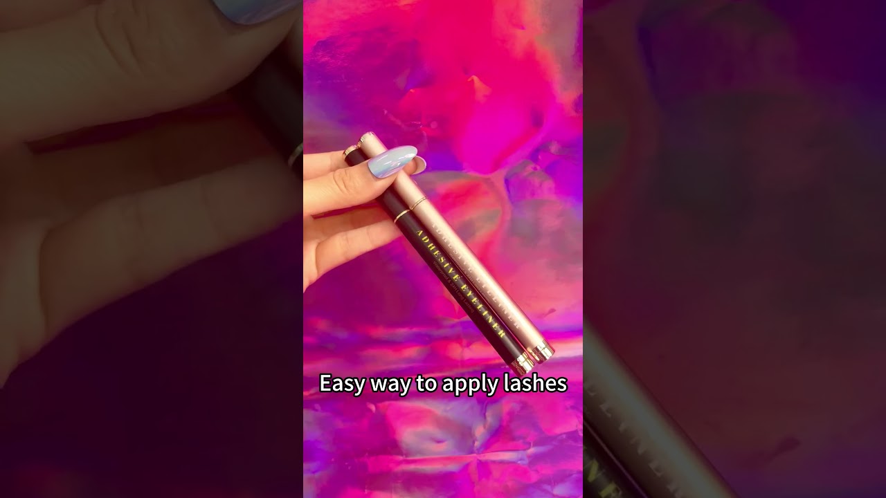 How To Apply False Eyelashes By 2 in 1 Adhesive Eyeliner Pen