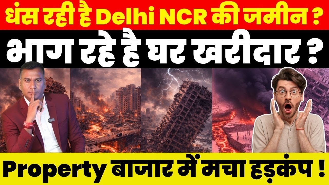 Latest News : धंस रही है Delhi NCR की जमीन ? भाग रहे है घर खरीदार ? Property बाजार में मचा हड़कंप !
