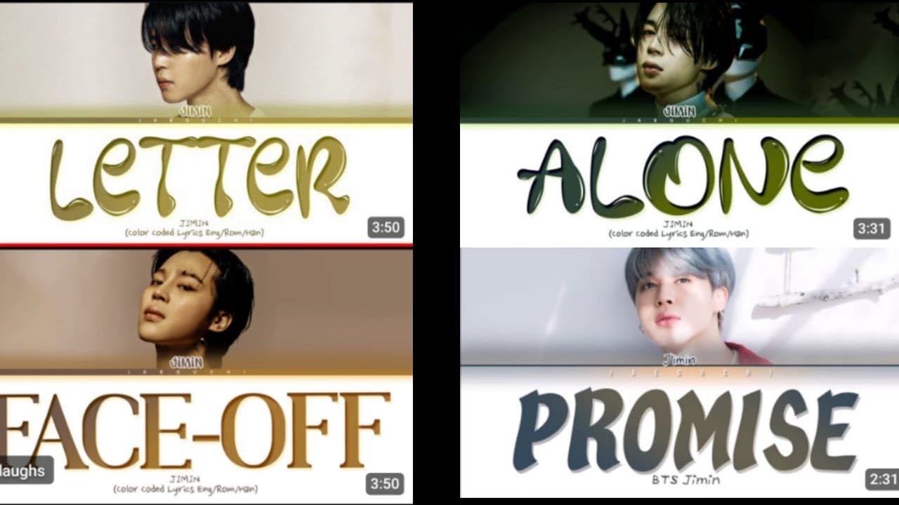 4 SONGS 1 REACTION!!! | Jimin - Letter, Face-off, Alone & Promise (REACTION!!!)