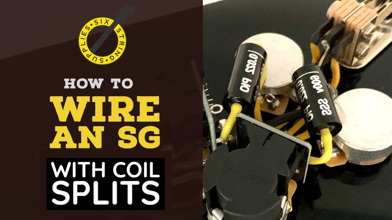 How to wire a Gibson SG with Coil Splits Coil split (50's wiring)