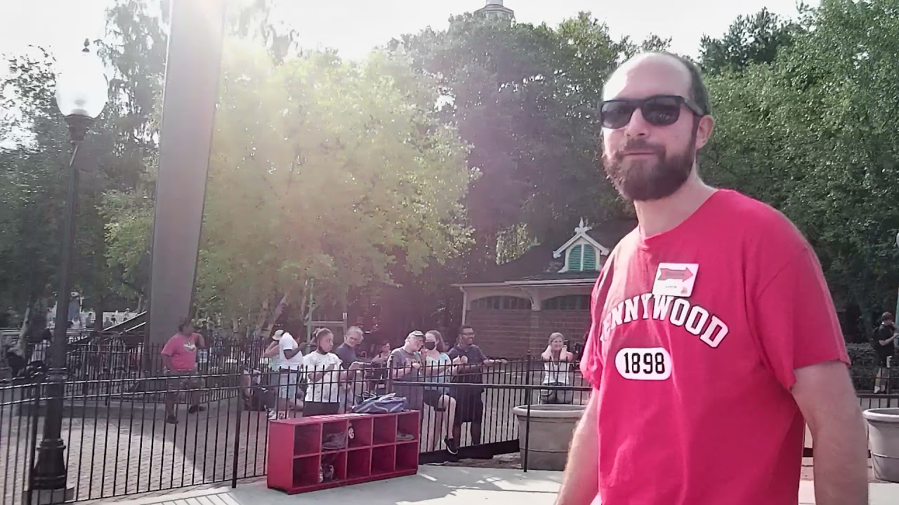black widow kennywood park on ride pov