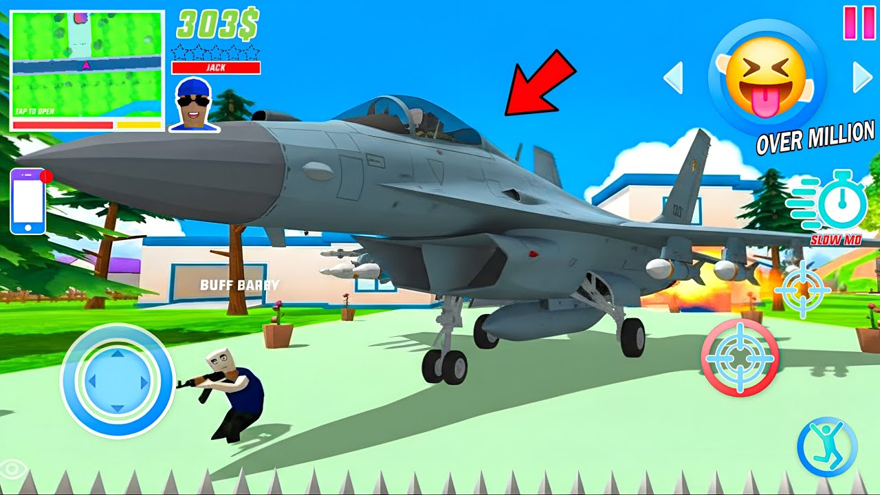 Jack Become Air Force Jet Pilot ✈️ 🥳 in Dude theft wars