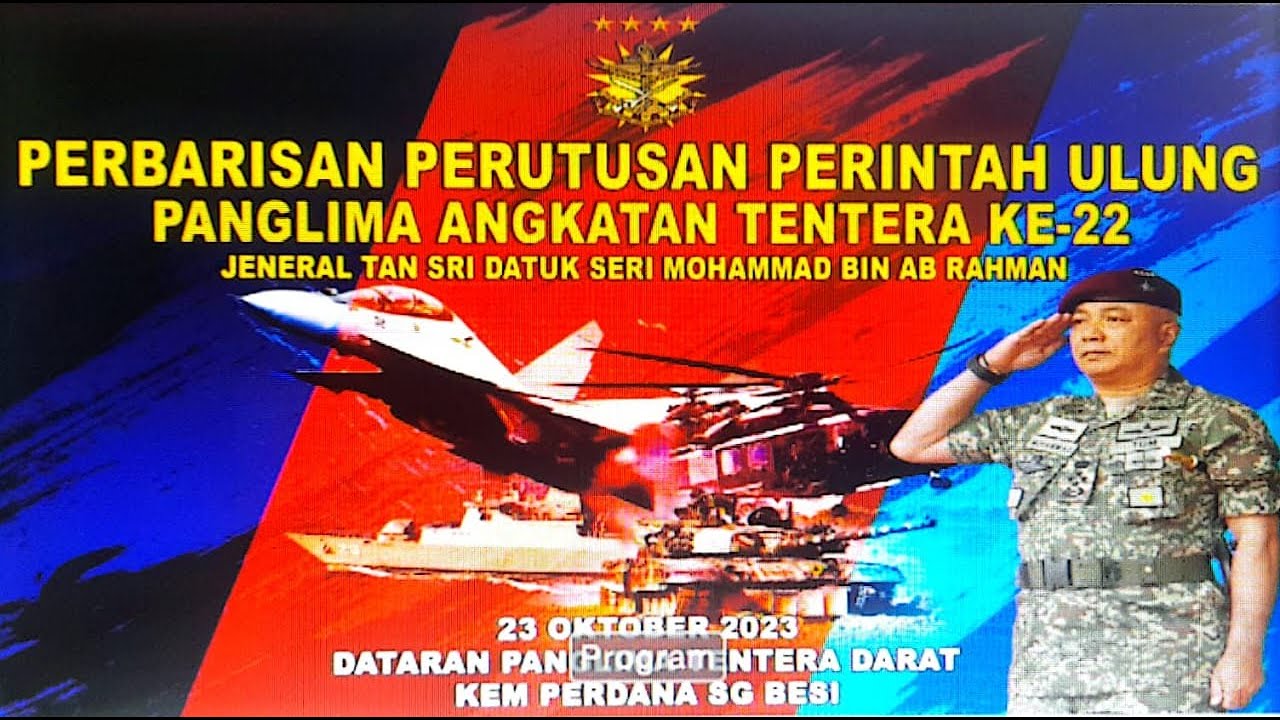 PERBARISAN PERUTUSAN PERINTAH ULUNG PANGLIMA ANGKATAN TENTERA KE-22.