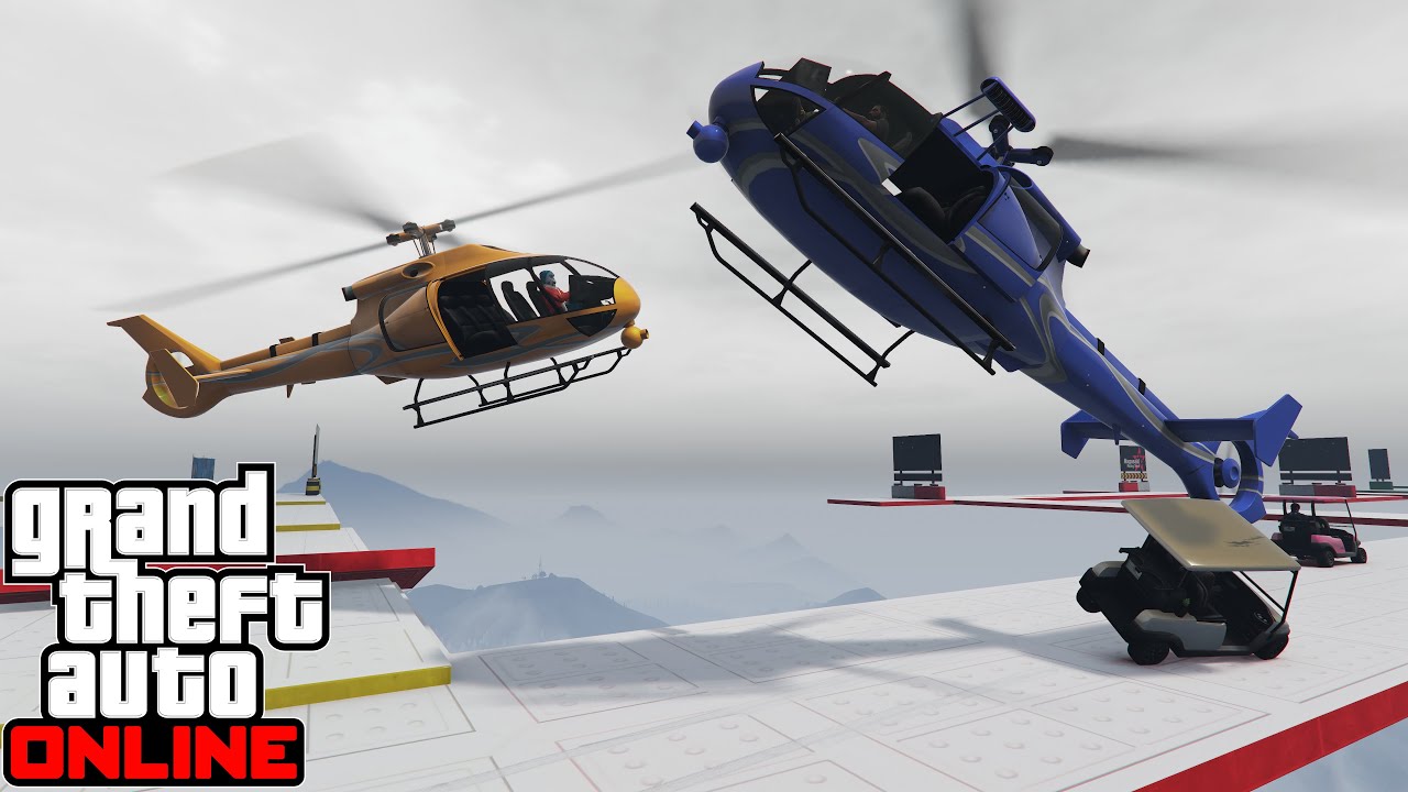 DRIVERS VS HELICOPTERS | GTA ONLINE z EKIPĄ [JANOWSKY, THE MICHAEL i BLUEQ] #116