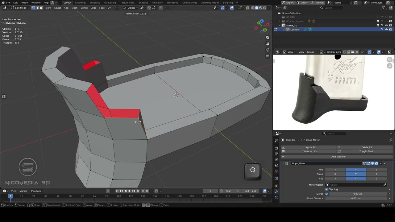 Blender Hard Surface Practice #06 – Gun Magazine