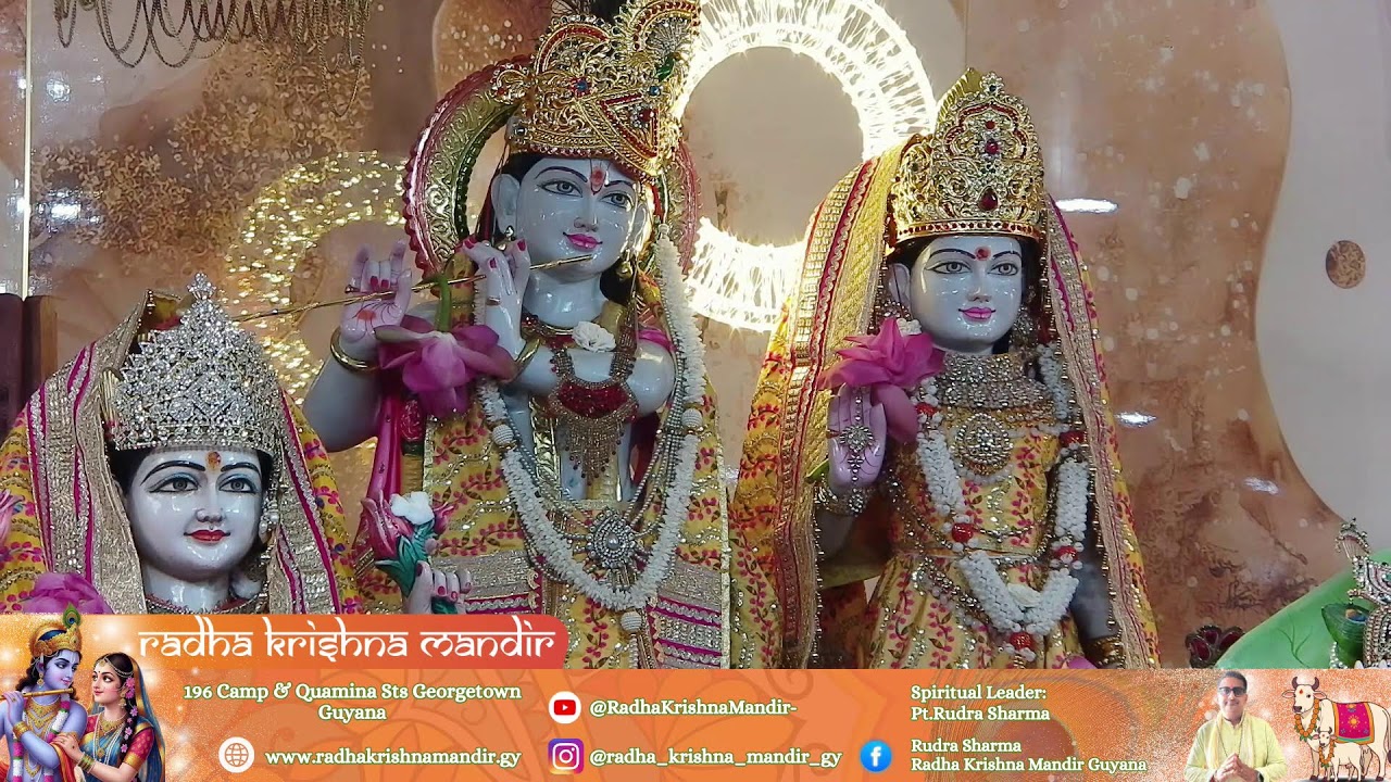 RADHA KRISHNA MANDIR GUYANA, Sunday Morning Satsang, January 18th, 2026.