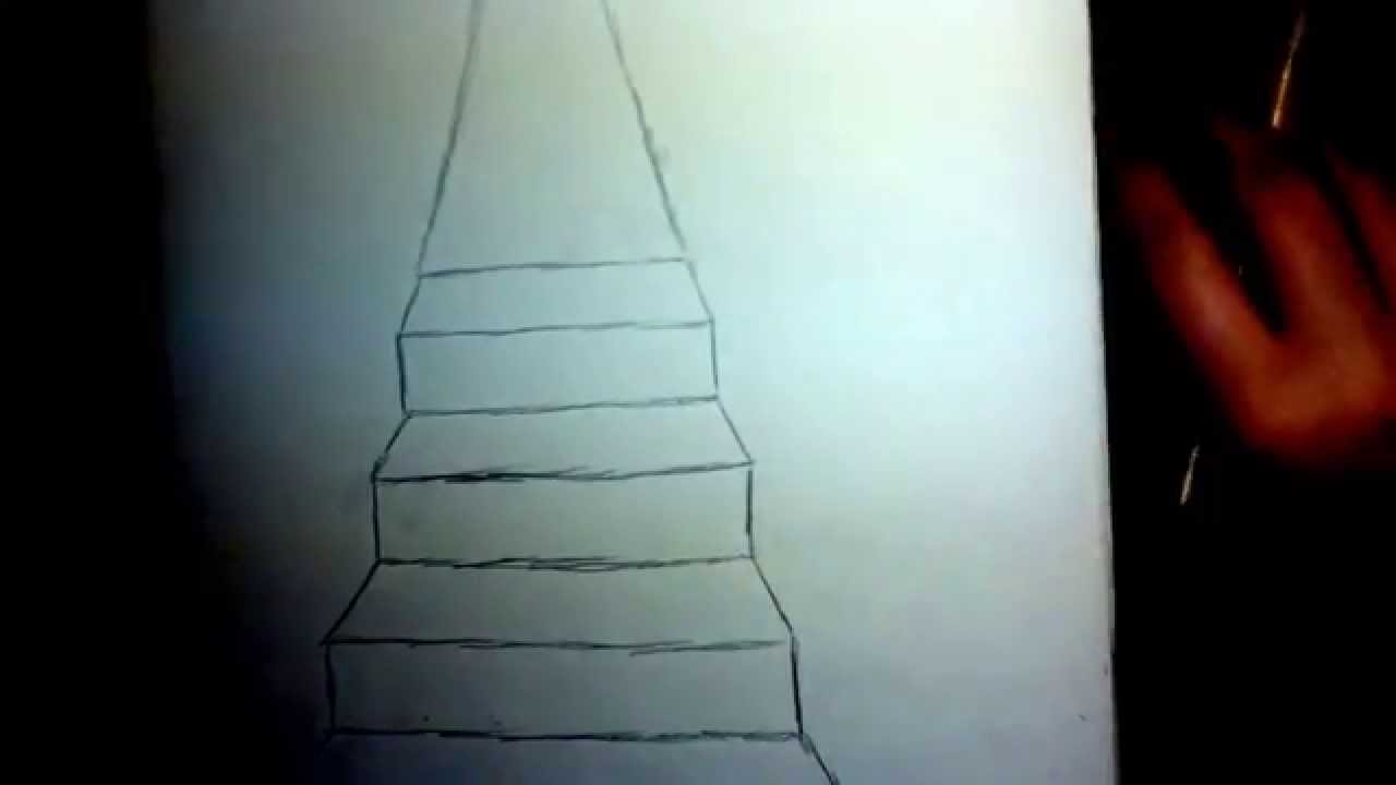 How to draw stairs - easy