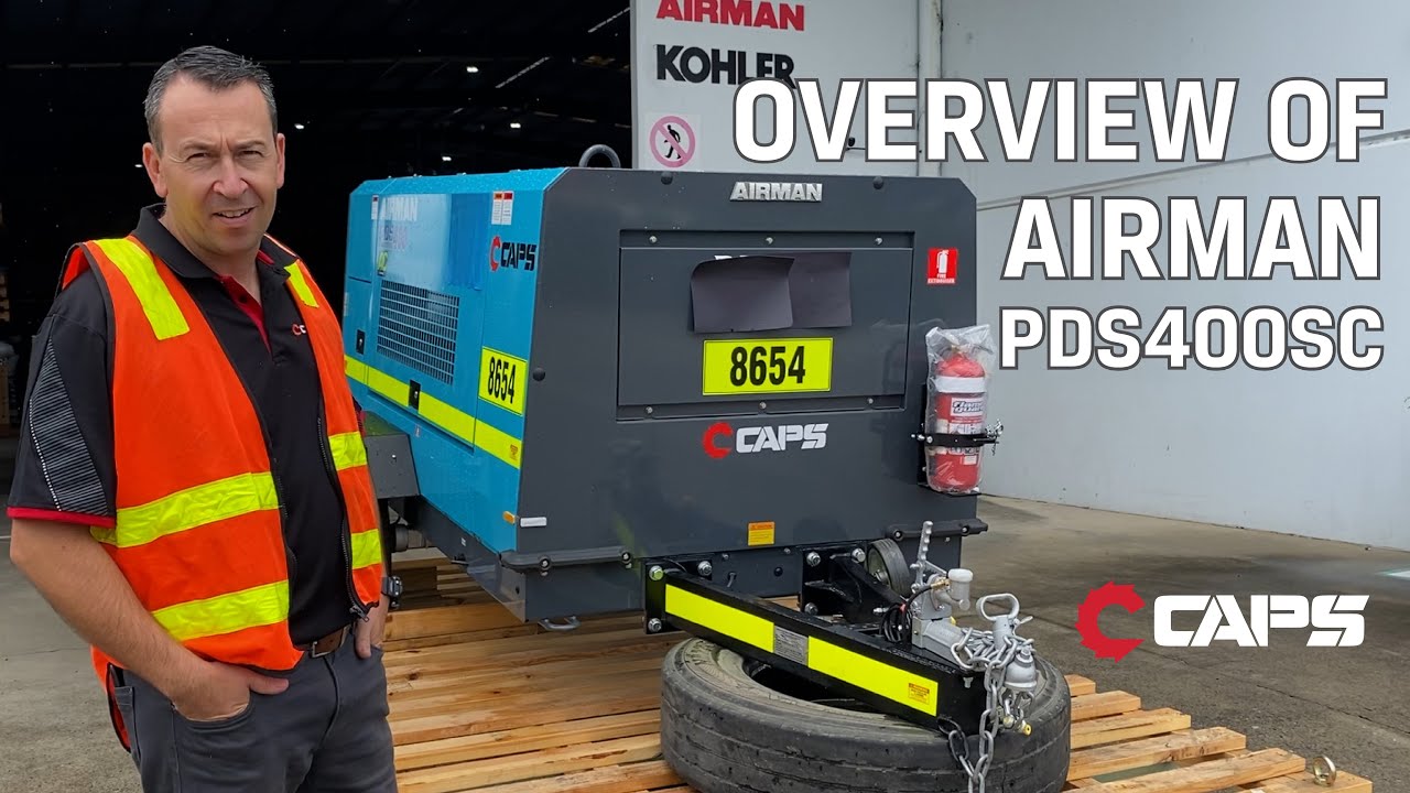 Discover the features of Airman PDS400SC trailer mounted