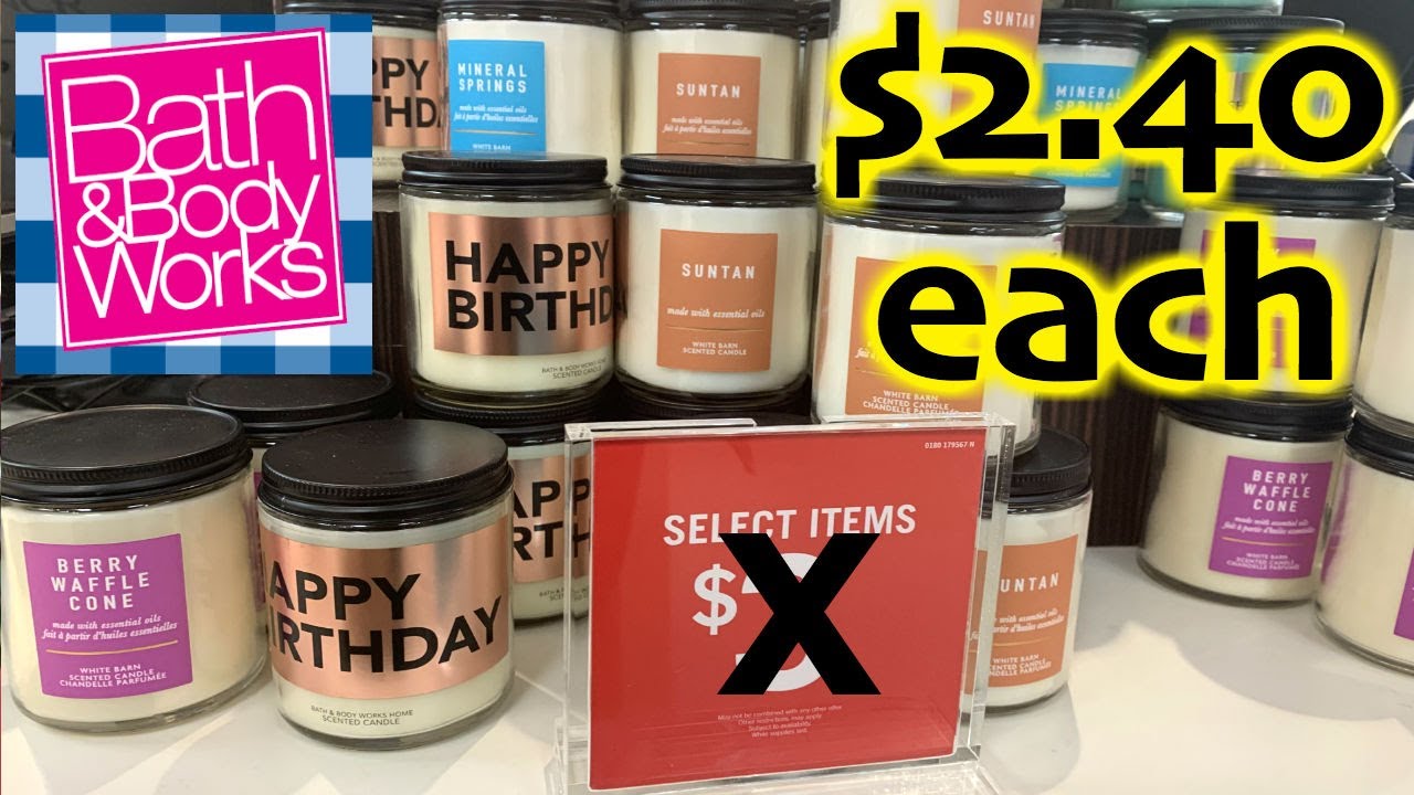 Bath & Body Works: CHEAPEST CANDLES OF THE YEAR!