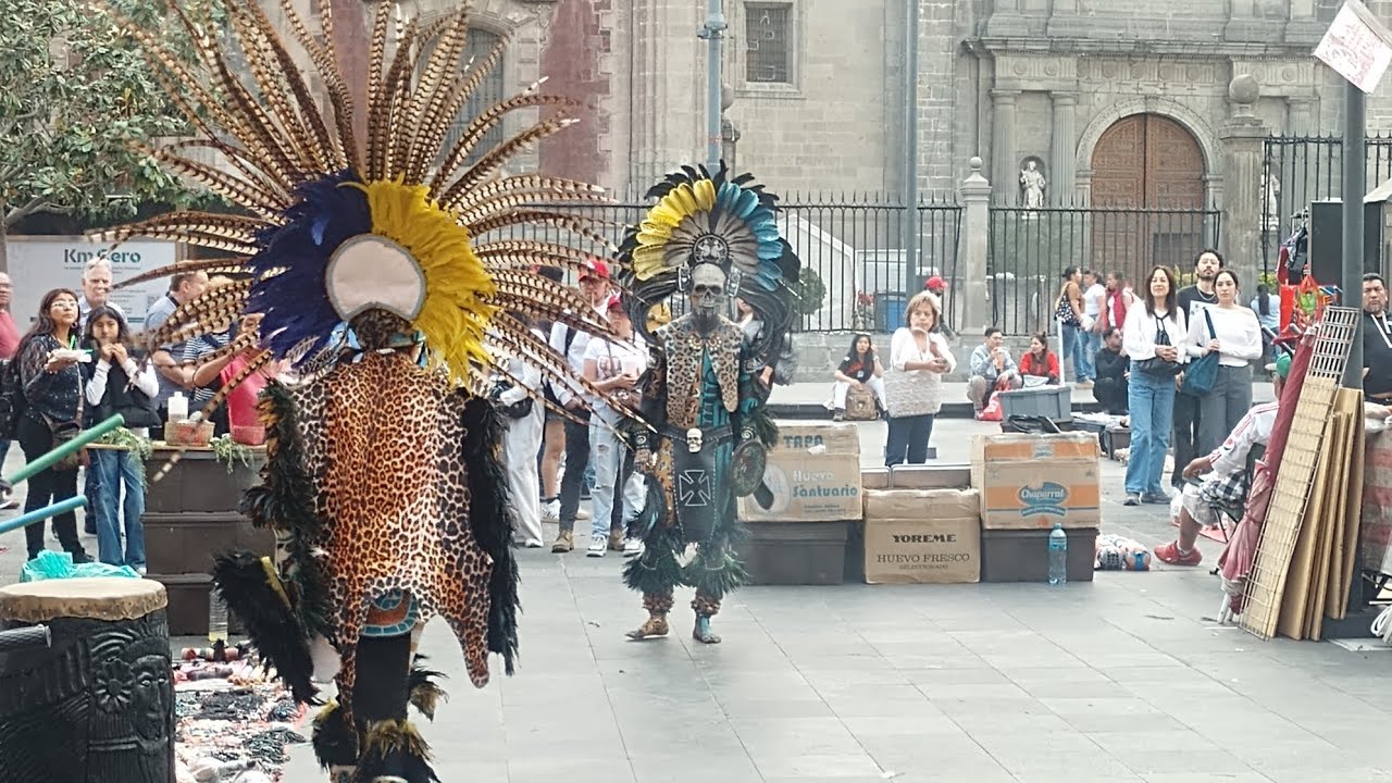 Danza a los Dioses prehispánicos en el zócalo capitalino Tenochtitlan CDMX 2026