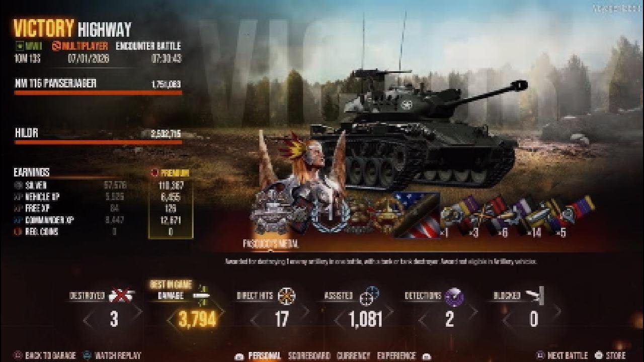 WoT Modern Armor / PS5 / NM116 Panserjager High Caliber on Highway