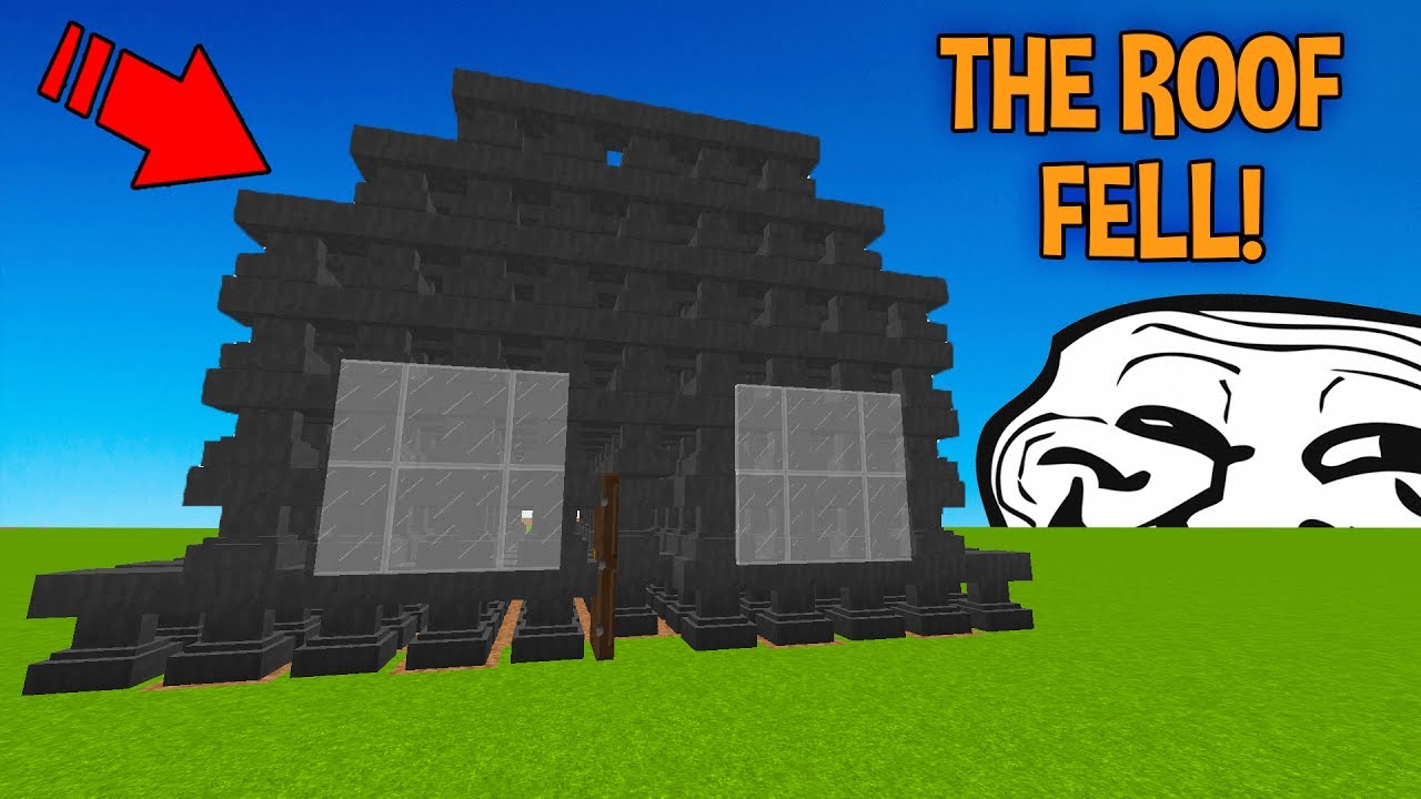 TURNING PLAYERS HOUSE INTO ANVILS! (Minecraft Trolling)