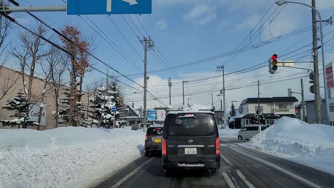 札幌市手稲区曙5条3丁目～曙通～稲山通～大学西通～前田中央通交差点　ドライブ　2026年1月