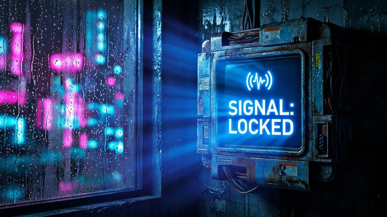 HYPERFOCUS SIGNAL 📡 1 Hour Cyberpunk Apartment Rain for Deep Concentration & Coding