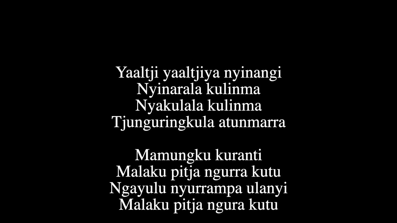 Malaku PItja Ngurakutu - Jacob McKenzie & Dwayne Foster Lyric Video (UPK 7)