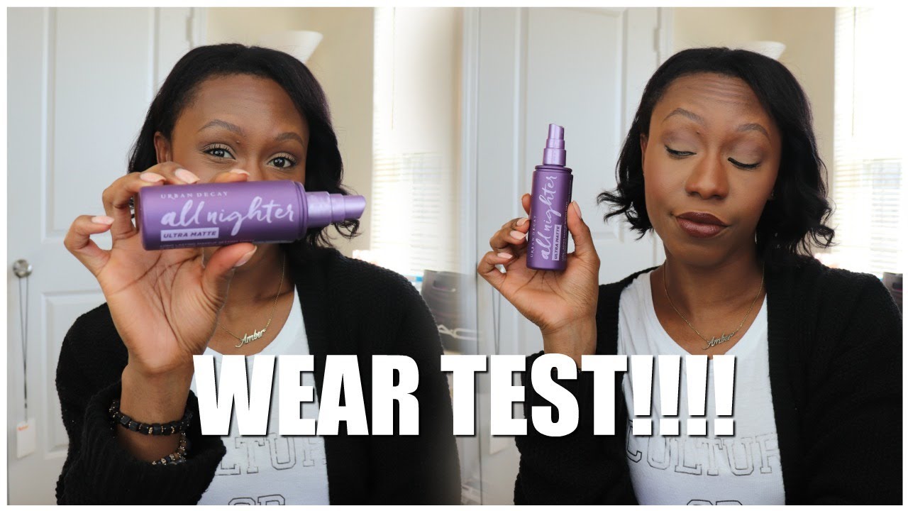 Urban Decay ULTRA Matte Allnighter Setting Spray Wear Test! Does It Work?