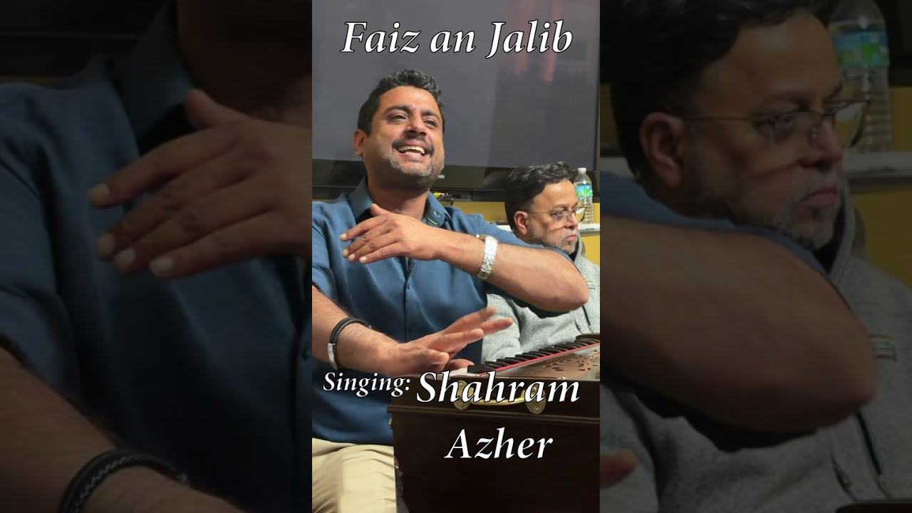 Shahram Azher singing Faiz and Jalib in Virginia 