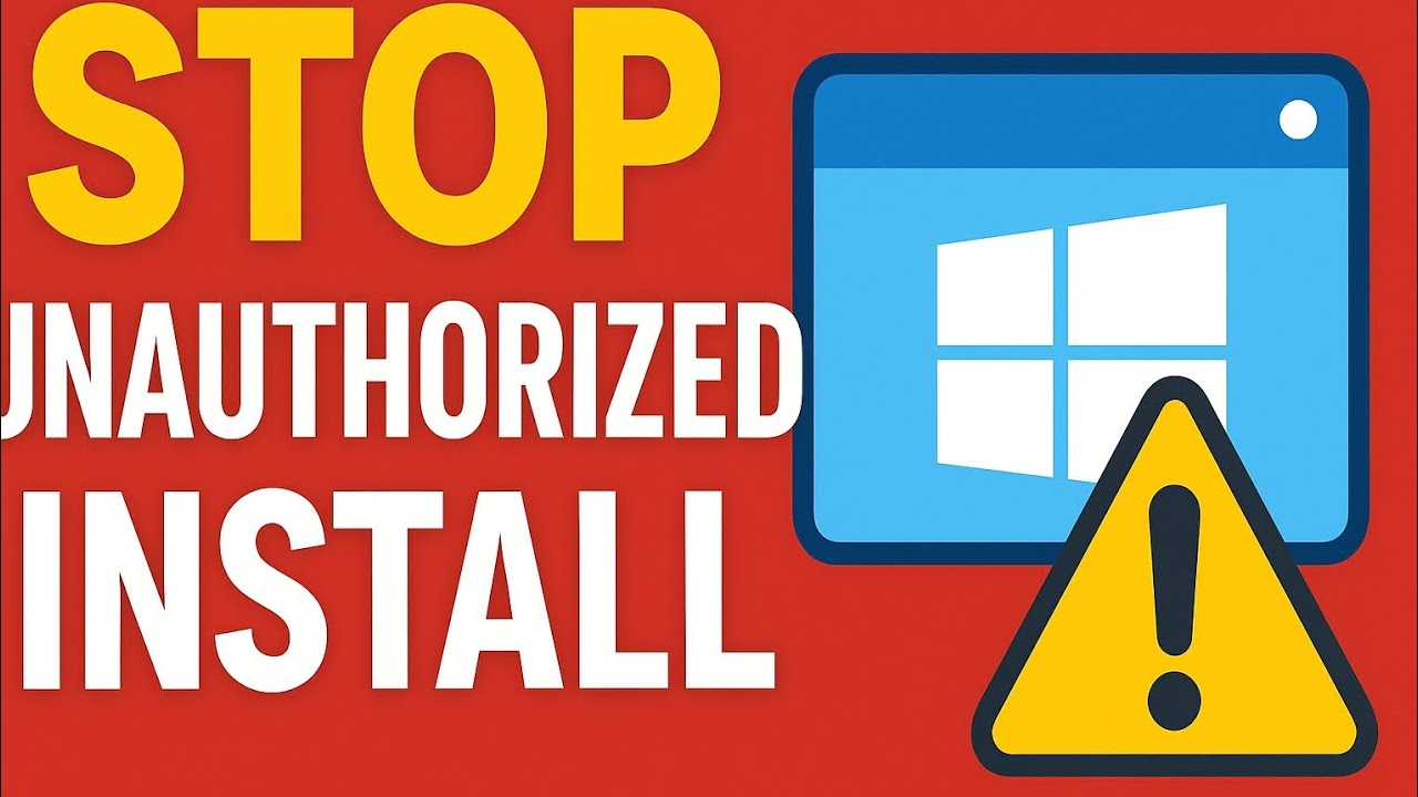 How to Prevent Unauthorized Windows Installation | Group Policy Editor Tutorial