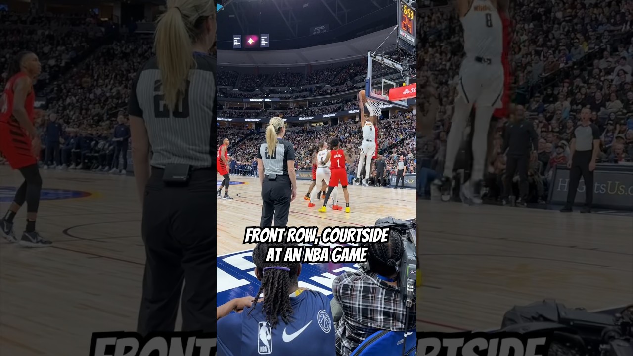 NBA Courtside Seats Are 🔥🏀