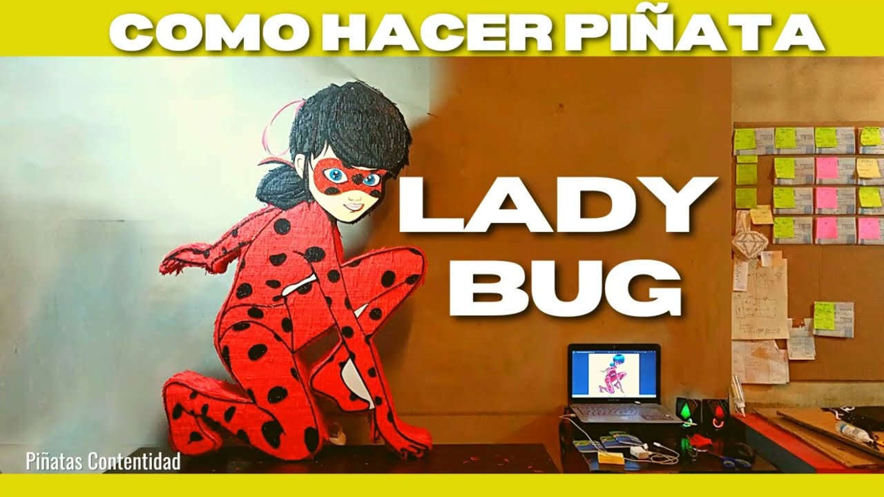 🐞 Como HACER PIÑATA Lady Bug MIRACULOUS [VE ESTO]
