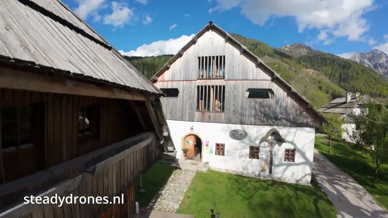 Drone flight through Šenkova domačija