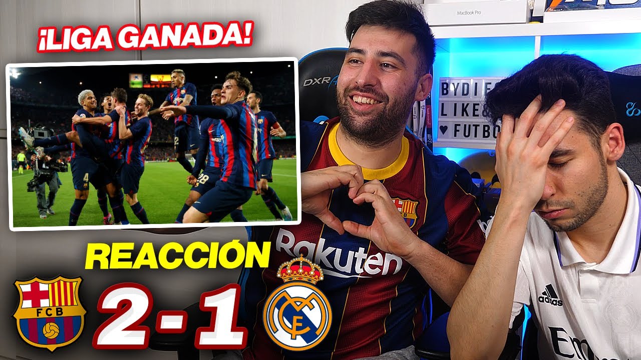 REACCIONES DE UN HINCHA al Barcelona vs Real Madrid  2-1 *SE ACABÓ LA LIGA*