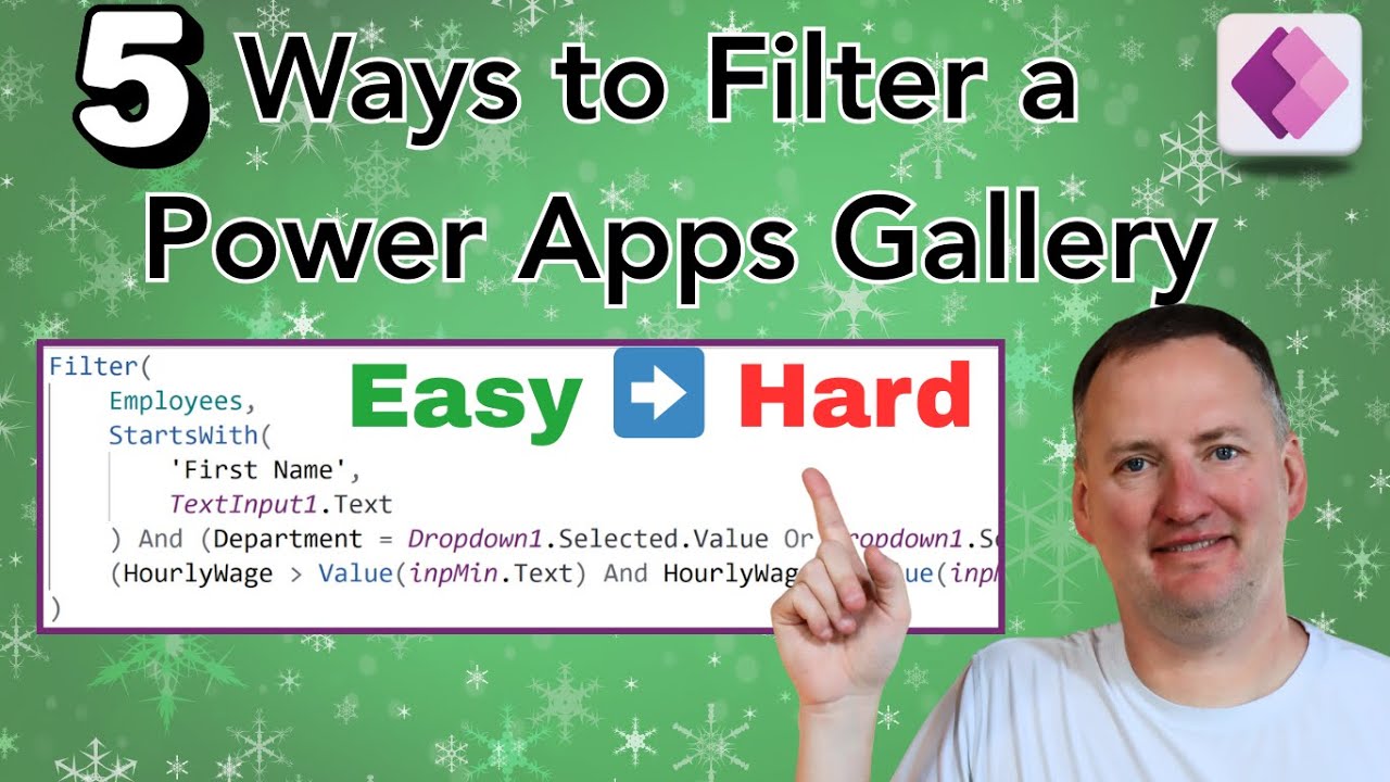 5 способов фильтрации галереи Power Apps