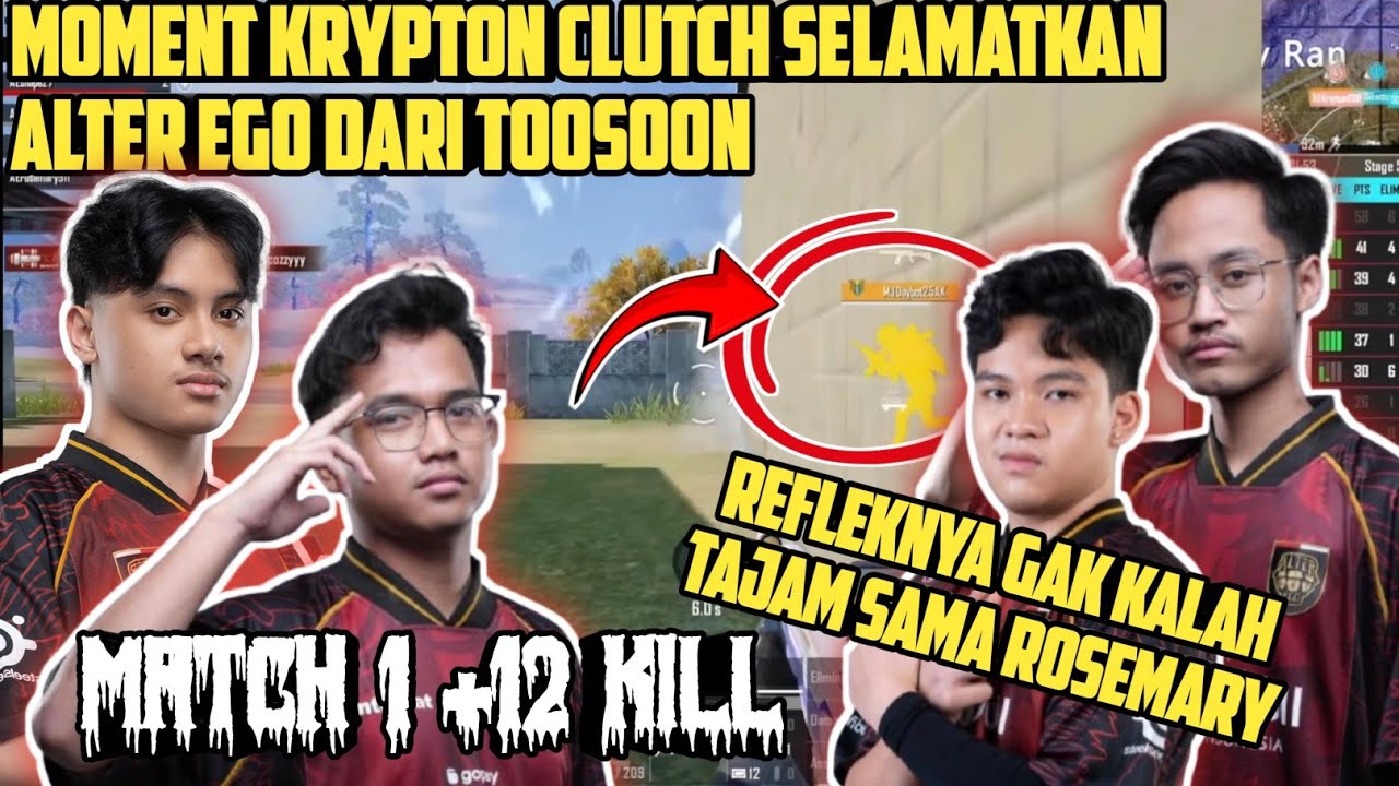 MOMENT KRYPTON CLUTCH SELAMATKAN AE DARI TOOSOON!! | REFLEKNYA GAK KALAH TAJAM DARI ROSEMARY - PMPL
