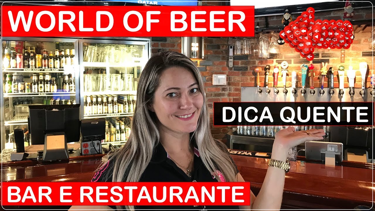 WORLD OF BEER Cerveja em Orlando DICA de Bar e Restaurante no Viajar Muda Tudo!