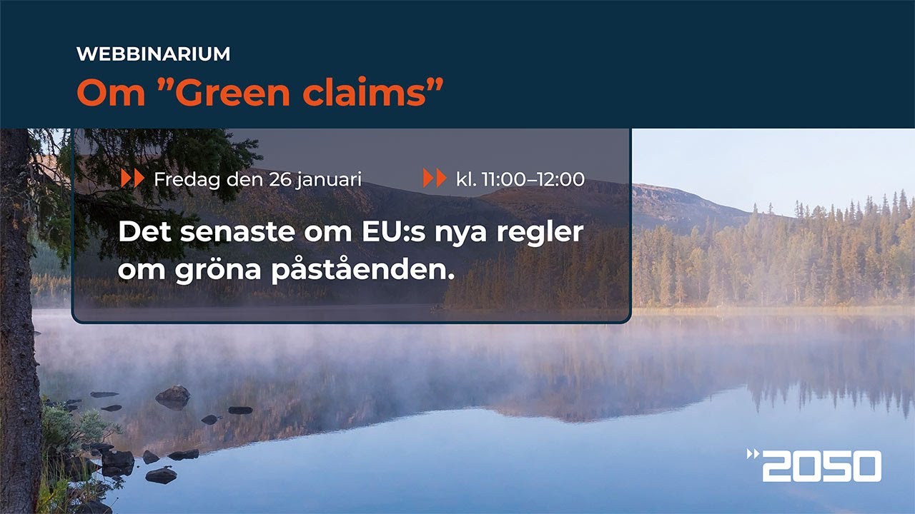 Inspelning av webbinarium om Green Claims