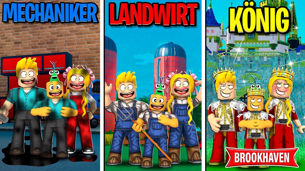 MECHANIKER vs FARMER vs KÖNIG FAMILIE in BROOKHAVEN! (Roblox Brookhaven 🏡RP | Story Deutsch)