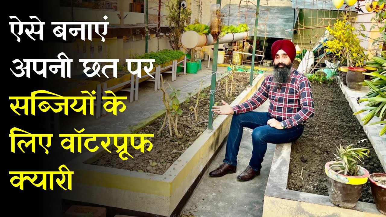 इस प्रकार बनाएं अपनी छत पर गार्डनिंग के लिए  वाटरप्रूफ क्यारी
